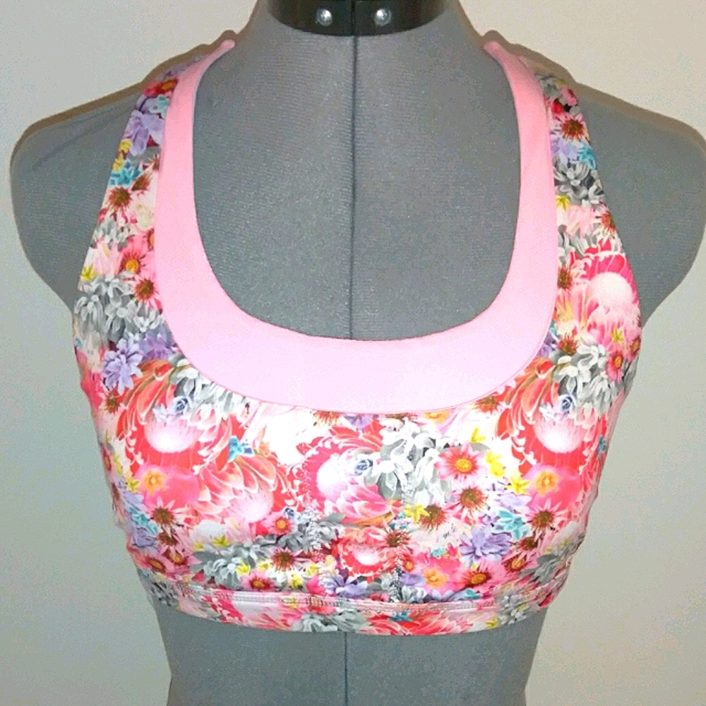 NWOT Lululemon Floral Sports Bra Sz 8